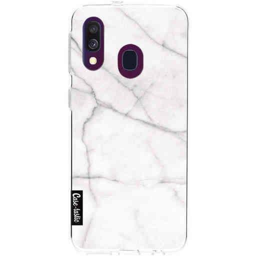 Casetastic Softcover Samsung Galaxy A40 (2019) - White Marble