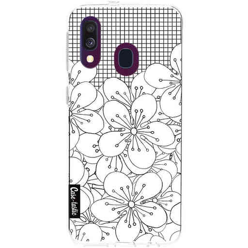 Casetastic Softcover Samsung Galaxy A40 (2019) - Cherry Blossom Grid