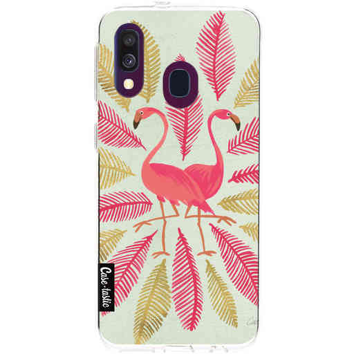 Casetastic Softcover Samsung Galaxy A40 (2019) - Flamingos Pink