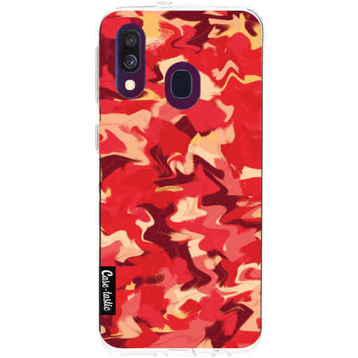 Casetastic Softcover Samsung Galaxy A40 (2019) - Fire Camouflage