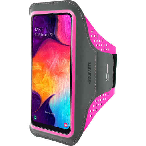 Casetastic Comfort Fit Sport Armband Samsung Galaxy A40 (2019) Neon Pink