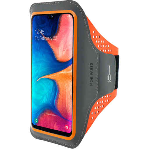 Casetastic Comfort Fit Sport Armband Samsung Galaxy A20e (2019) Neon Orange